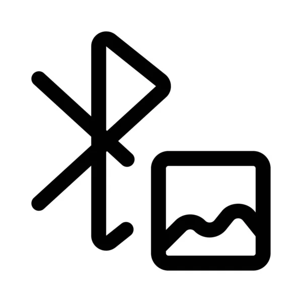 Εύκολος Τρόπος Για Μοιραστείτε Τις Εικόνες Bluetooth — Διανυσματικό Αρχείο