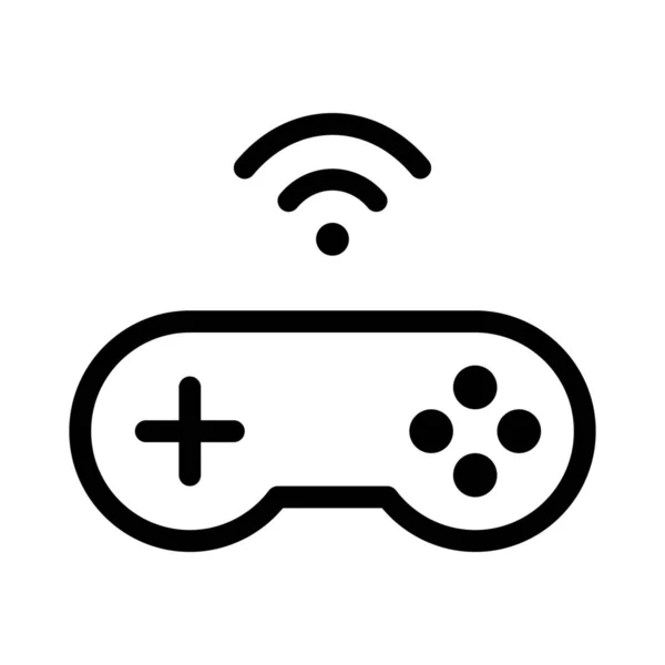 Wireless Console Controller Device Gaming — Stock Vector