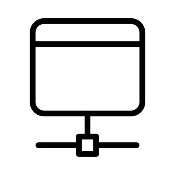 Navigateur Connecté Grand Réseau Internet — Image vectorielle
