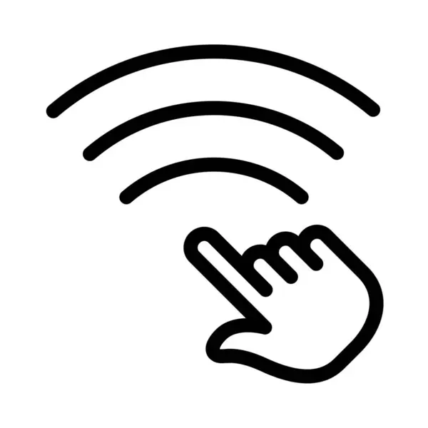 Kablosuz Internet Bağlantılı Akıllı Dokunmatik Ekran Aygıtları — Stok Vektör