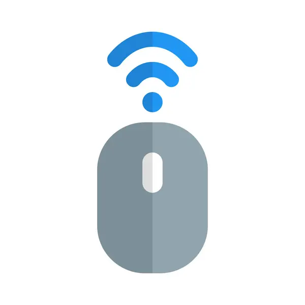 Mouse Sem Fio Conectado Dispositivo Bluetooth — Vetor de Stock