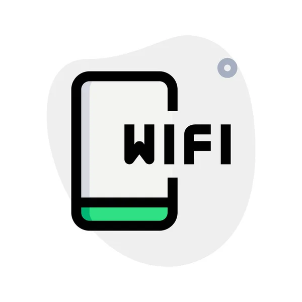 Mit Dem Wifi Netzwerk Telefonieren — Stockvektor