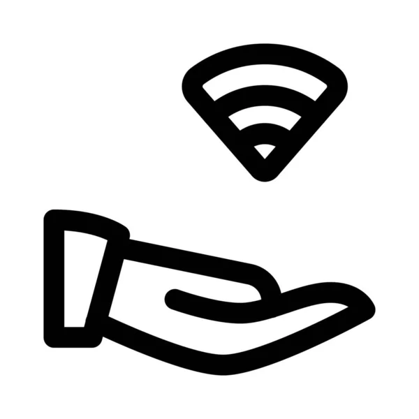 Facile Condividere Dati Con Connessione Wireless — Vettoriale Stock