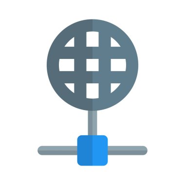 Beyaz arkaplanda dünya çapında internet bağlantısı izole edildi