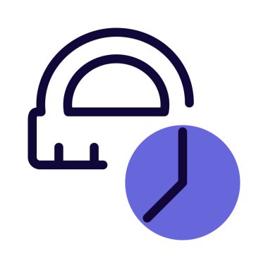 Pasta grafiği sunumu için cetvel ölçümü.