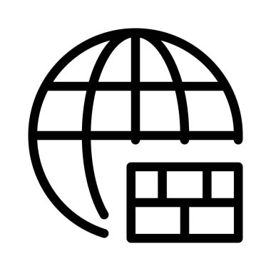 Dünya çapında verileri korumak için kullanılan güvenlik duvarı.