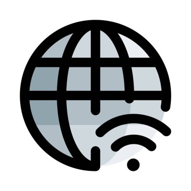Dünya genelinde kablosuz ağ bağlantısı.