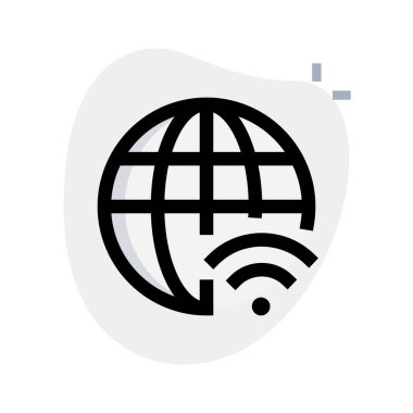 Dünya genelinde kablosuz ağ bağlantısı.