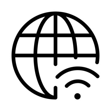 Dünya genelinde kablosuz ağ bağlantısı.