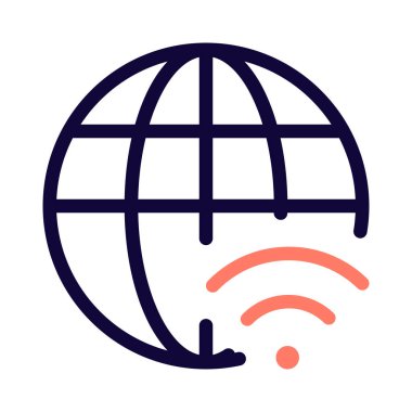 Dünya genelinde kablosuz ağ bağlantısı.