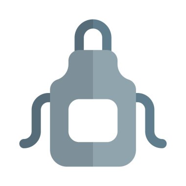 Önlük ve berber dükkanı beyaz arka planda izole edilmiş