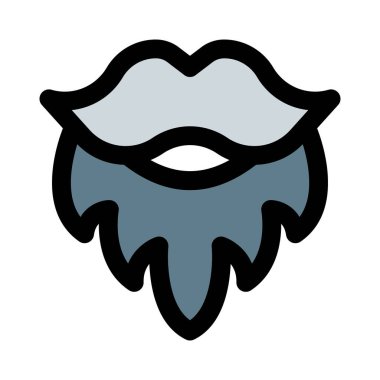 Uzun sakallı, züppe bıyıklı.