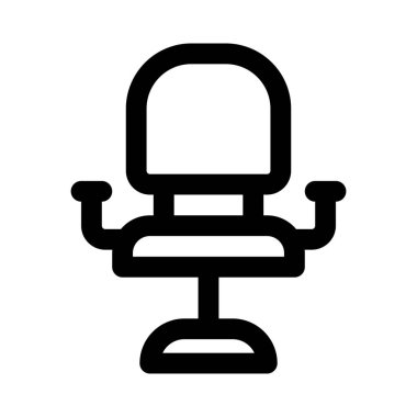 Berber dükkanında dinlenme kolu ve koltuğu olan bir sandalye.