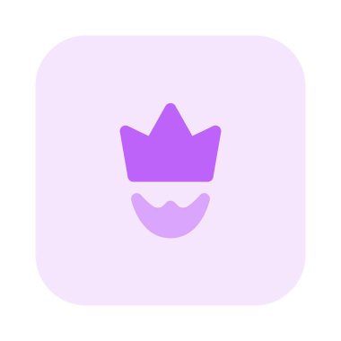 Taçlı ve bıyıklı bir kral.