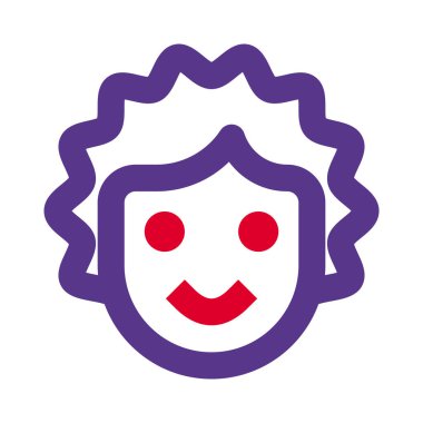 Berber dükkanındaki kıvırcık saç tedavisi beyaz arka planda izole edilmiş.