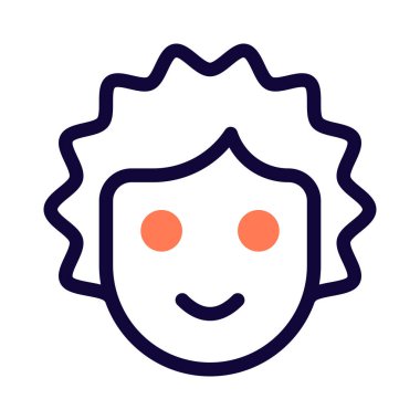 Berber dükkanındaki kıvırcık saç tedavisi beyaz arka planda izole edilmiş.