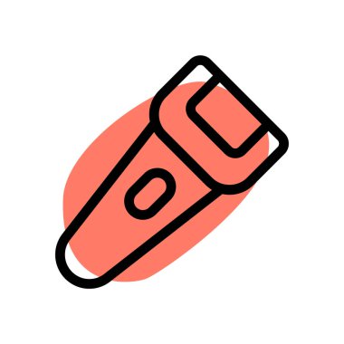 Beyaz bir arka plan üzerinde izole Elektrikli tıraş makinesi