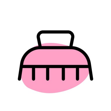 Uzun saç kesme makası. Beyaz arka planda izole edilmiş.