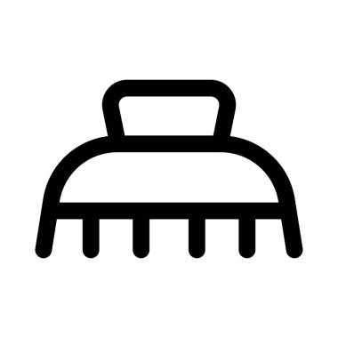 Uzun saç kesme makası. Beyaz arka planda izole edilmiş.