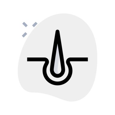 Kuafördeki saç büyütme tedavisi beyaz arka planda izole edilmiş