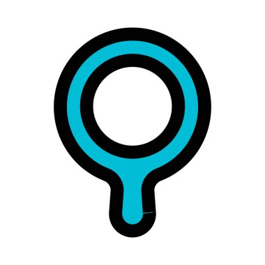 El yapımı ayna makyajı beyaz bir arkaplanda izole edilmiş.