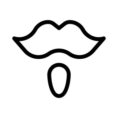 Şekli sakal gibi olan harika bir bıyık.