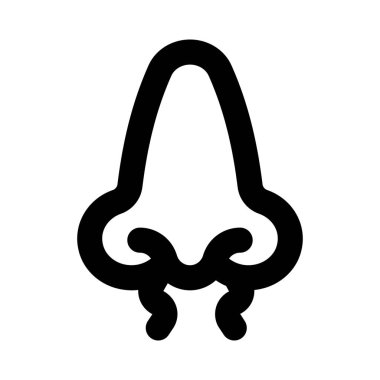 Kuafördeki burun kılları beyaz arka planda izole edilmiş.