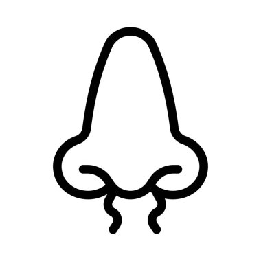 Kuafördeki burun kılları beyaz arka planda izole edilmiş.