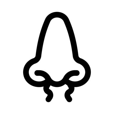 Kuafördeki burun kılları beyaz arka planda izole edilmiş.