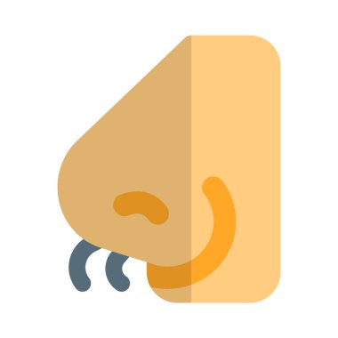 Burun kılları burun deliğinden çıkıyor.