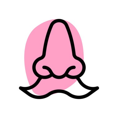 Dar burunlu harika bıyıklı.