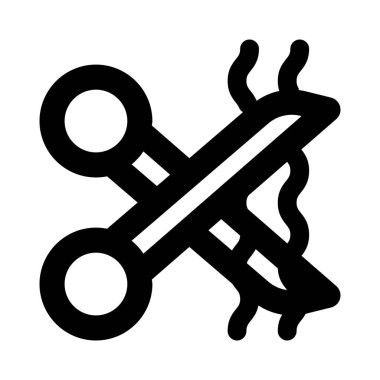 Beyaz arkaplanda izole edilmiş saç kesimi makası