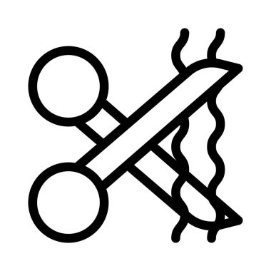 Beyaz arkaplanda izole edilmiş saç kesimi makası