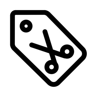 Pahalı saç kesim salonu fiyat etiketi beyaz arka planda izole