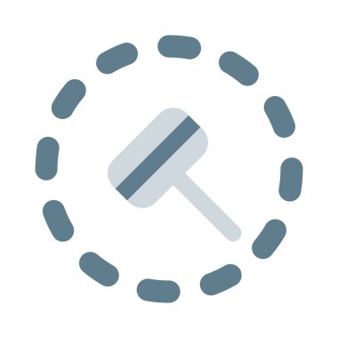 Beyaz arka planda izole edilmiş eski moda Ustura Logotype