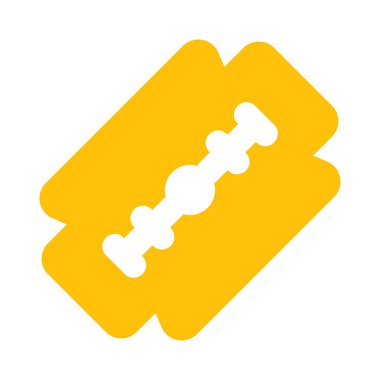 Beyaz arka planda yüksek gerilim bıçağını traş etmek