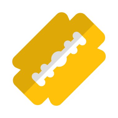 Beyaz arka planda yüksek gerilim bıçağını traş etmek