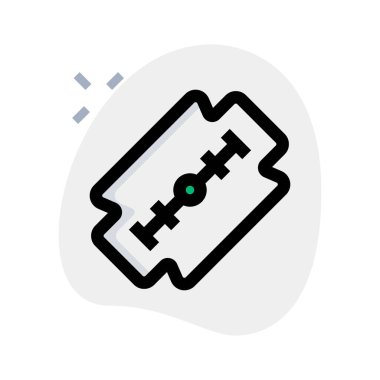 Beyaz arka planda yüksek gerilim bıçağını traş etmek