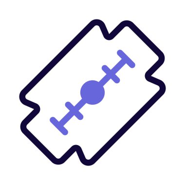 Beyaz arka planda yüksek gerilim bıçağını traş etmek