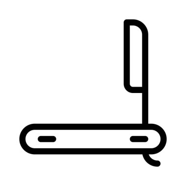 Beyaz arkaplanda modüler tıraş jileti izole edildi