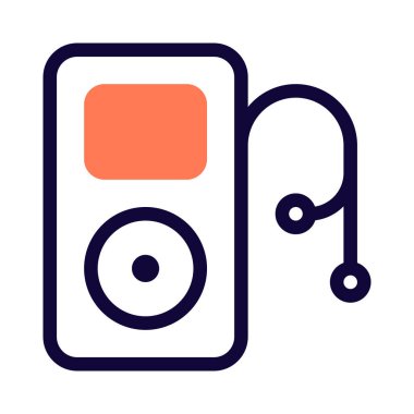 Ipod, kulaklıklı taşınabilir medya oynatıcısı.