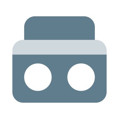 Saplı klasik kasetçalar.