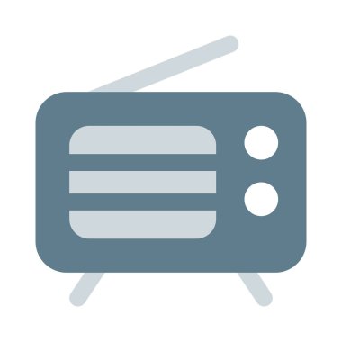 Genişletilmiş antenli antika radyo..