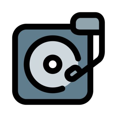 Turntable, bir gramofonun dairesel döner platformu.