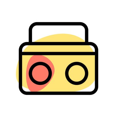 Saplı klasik kasetçalar.