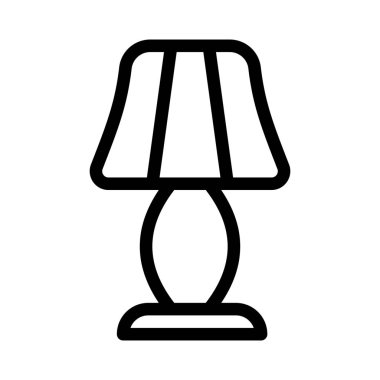 Aydınlatma için kullanılan klasik masa lambası.