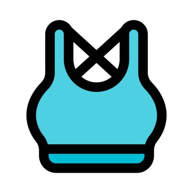 Spor sutyeninde çapraz omuz askıları.