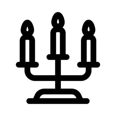 Mumları tutmak için birden fazla kolu olan ampstand..