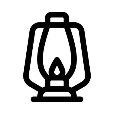 Aydınlatma için yağ kullanan eski moda aydınlatma cihazı.