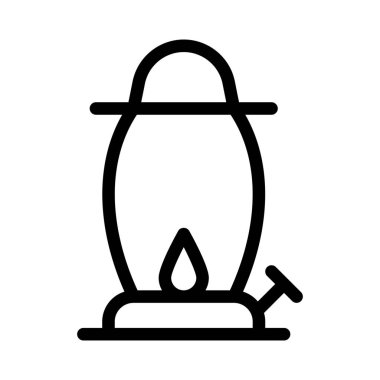 Yanan yağ kullanan kadim bir ışık kaynağı.